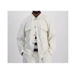 NWT Mode of One Men's XXL Relaxed Fit Utility Shirt Jacket Button Front Twill